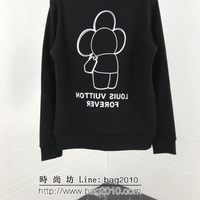 Lv路易威登 18ss秋冬新款衛衣 Vivian薇薇安logo印花系列 定制純棉加絨面料 高版本男女同款 ydi2053